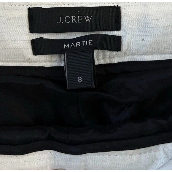 J Crew Gray Silver Sequin Wool Blend Cropped Martie Pant Size 8 - Picture 5 of 10